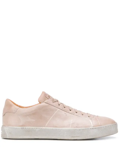 Santoni tenis bajos con agujetas 