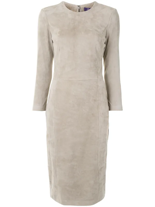 ralph lauren suede dress