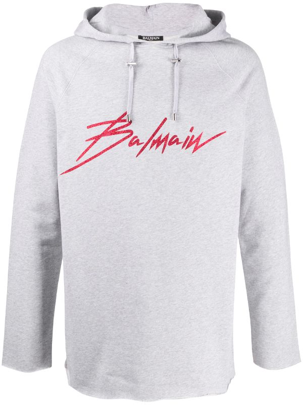 balmain grey hoodie