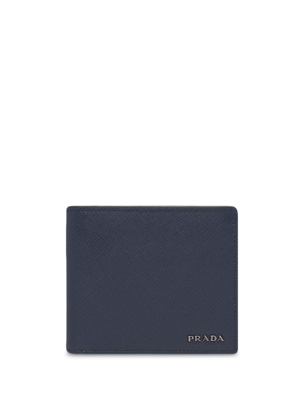 Prada Tweekleurige portemonnee Blauw