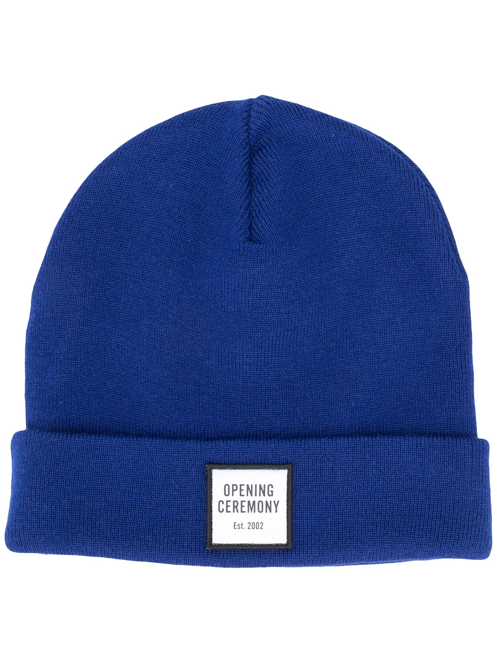 

Opening Ceremony gorro tejido con parche del logo - Azul