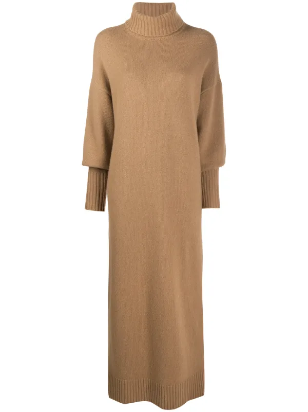 knitted turtleneck dress