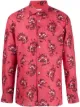 Image 1 of Kiton floral-print long-sleeved shirt