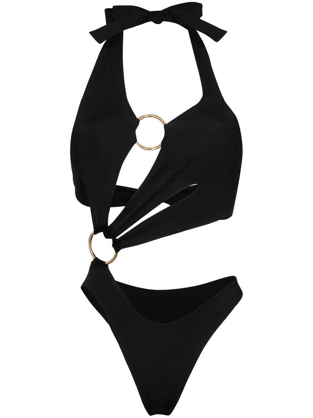 Louisa Ballou Sex Wax Halterneck Cutout Swimsuit Farfetch