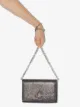 Jimmy Choo Varenne metallic leather clutch bag