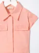 Elisabetta Franchi Kids قميص بياقة مدببة