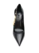 Versace safety-pin pointed leather pumps