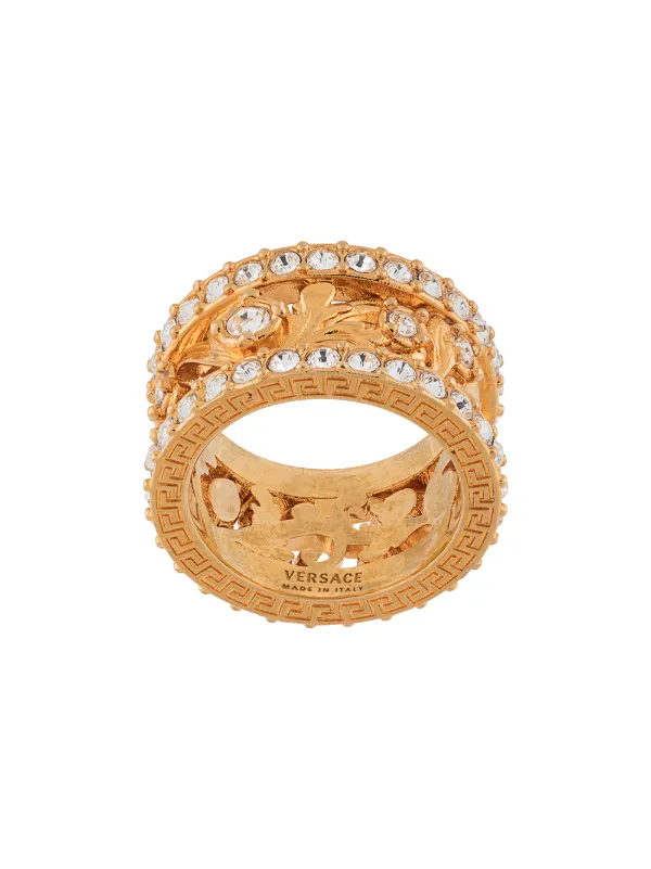 versace crystal ring