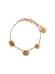 Image 1 of Versace Medusa floral charm bracelet