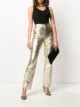 Image 2 of Manokhi metallic leather trousers