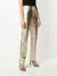 Manokhi metallic leather trousers