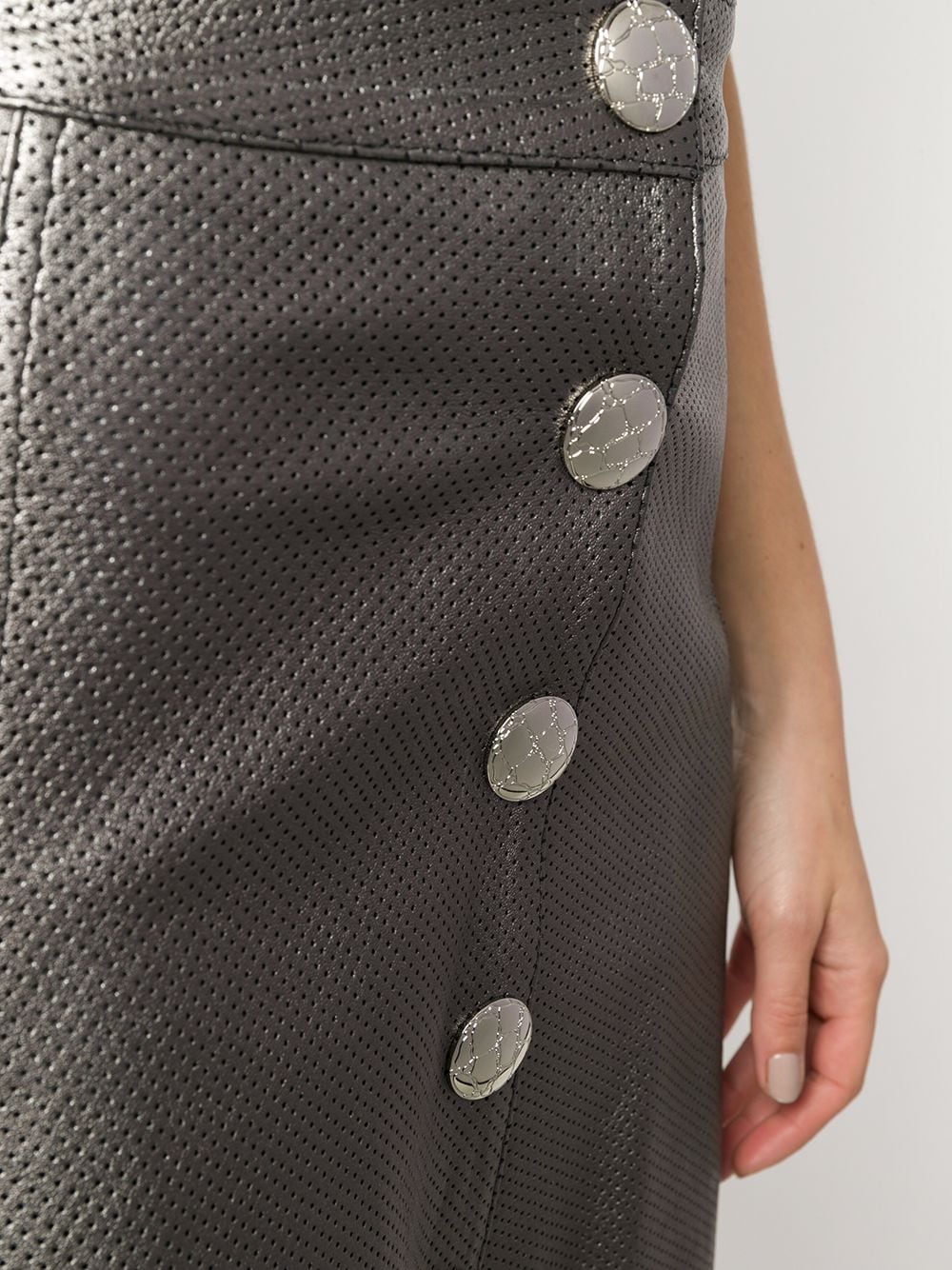 фото Manokhi юбка с перфорацией и эффектом металлик