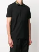 Versace embroidered collar polo shirt