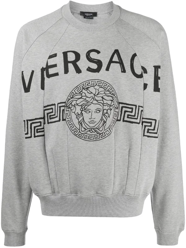 versace jumper grey