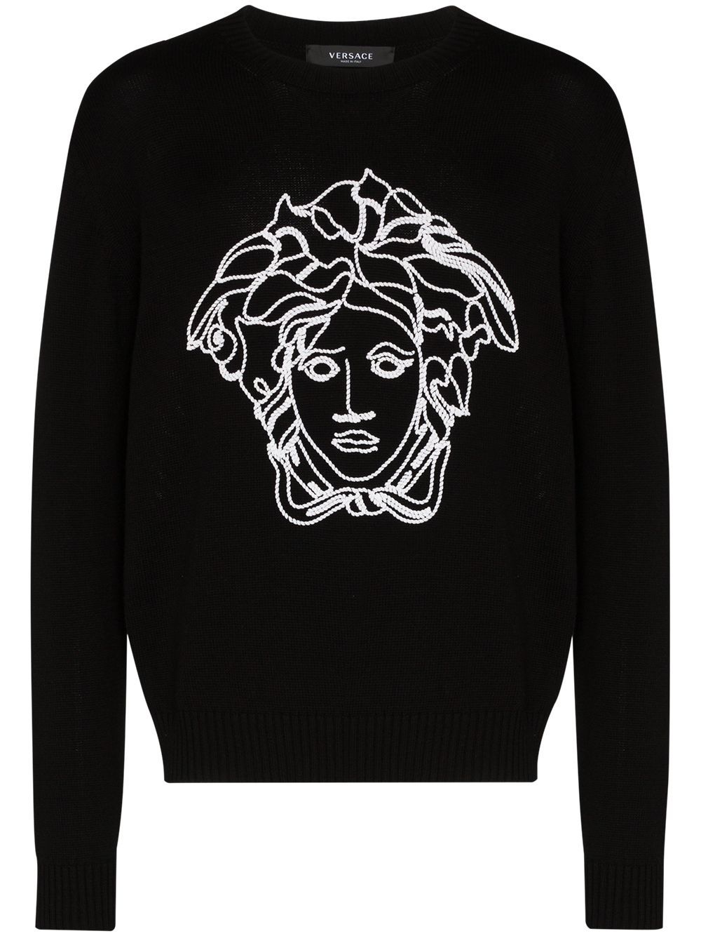 Versace Medusa embroidered sweatshirt 