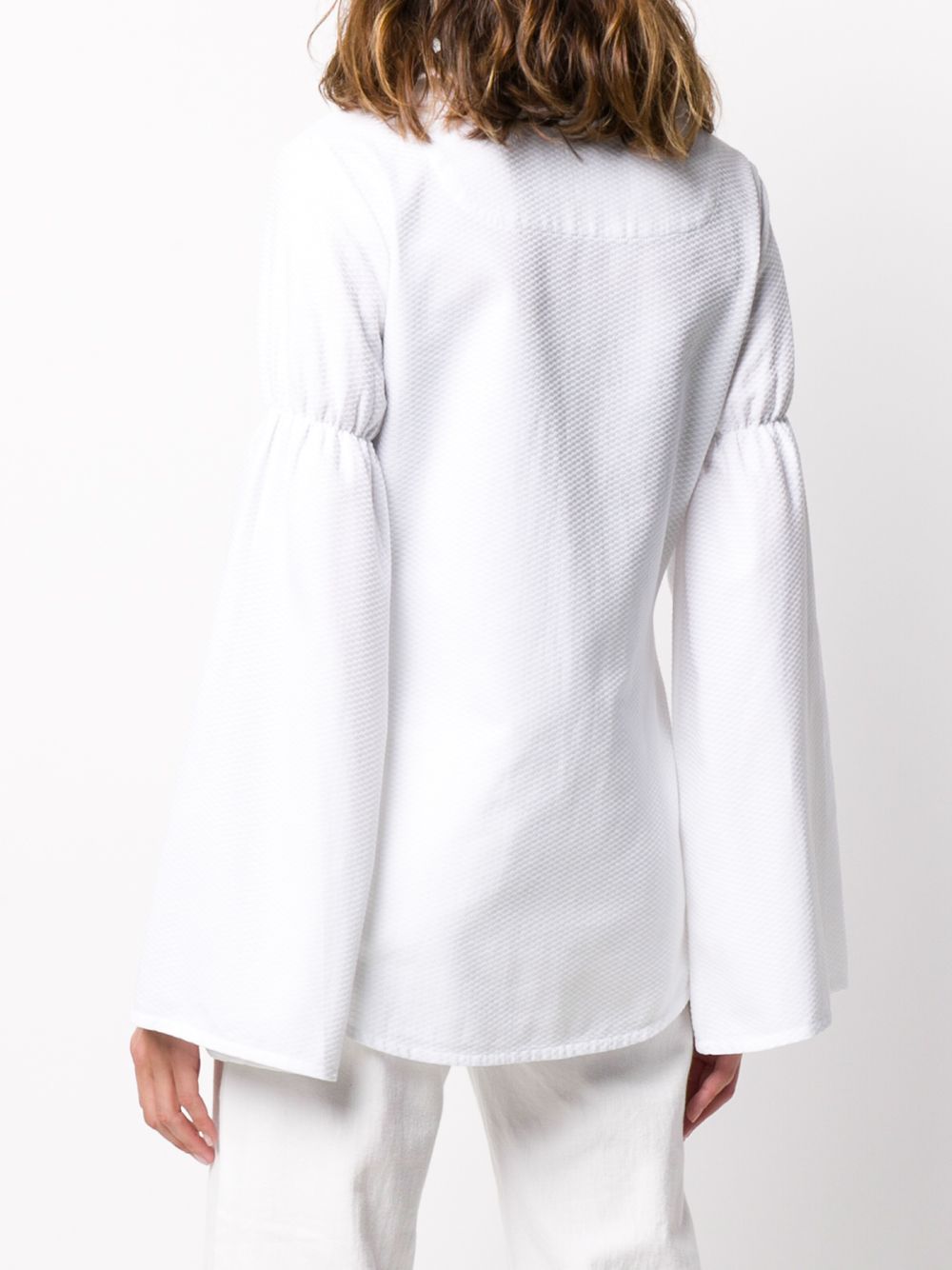 фото Thebe magugu ruffled neck shirt