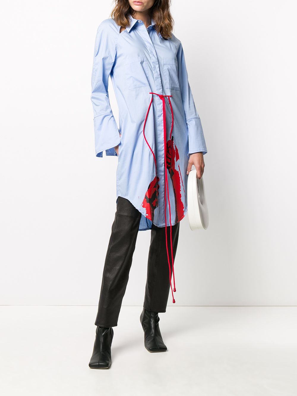 фото Thebe magugu long drawstring shirt