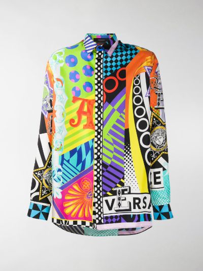 camicia versace colorata