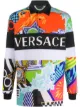 Image 1 of Versace abstract-print polo shirt