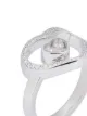 Chopard Pre-Owned 18kt white gold diamond Happy ring