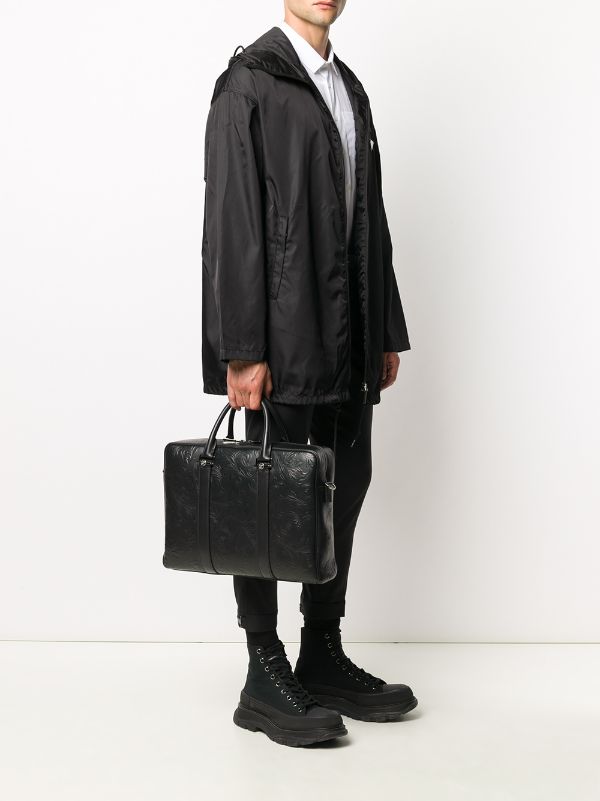 embossed briefcase