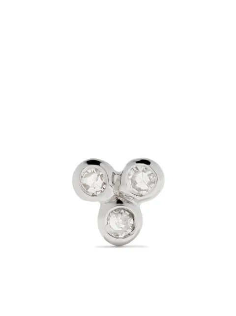 Maria Black 14kt white gold Triad diamond stud
