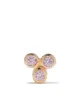 Image 1 of Maria Black 14kt yellow gold Triad pink sapphire stud