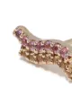 Maria Black 14kt yellow gold Wave double pink sapphire and diamond stud