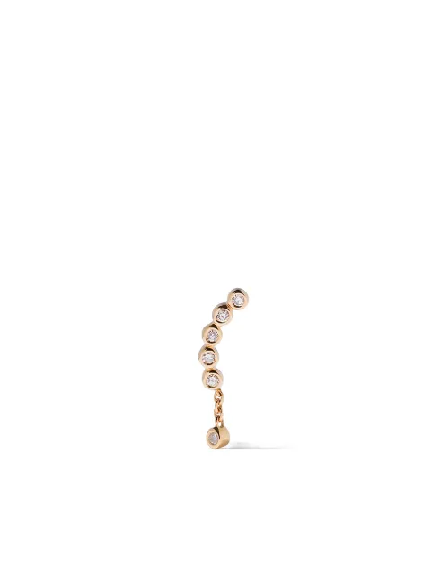 Maria Black 14kt yellow gold Quadron diamond stud