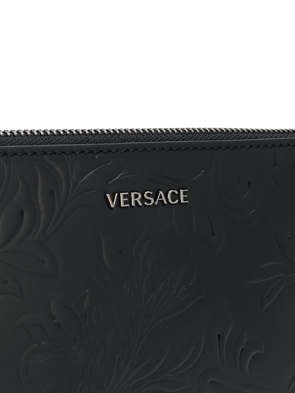 фото Versace фактурный клатч с логотипом