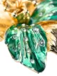 Pinko crystal-embellished flower brooch