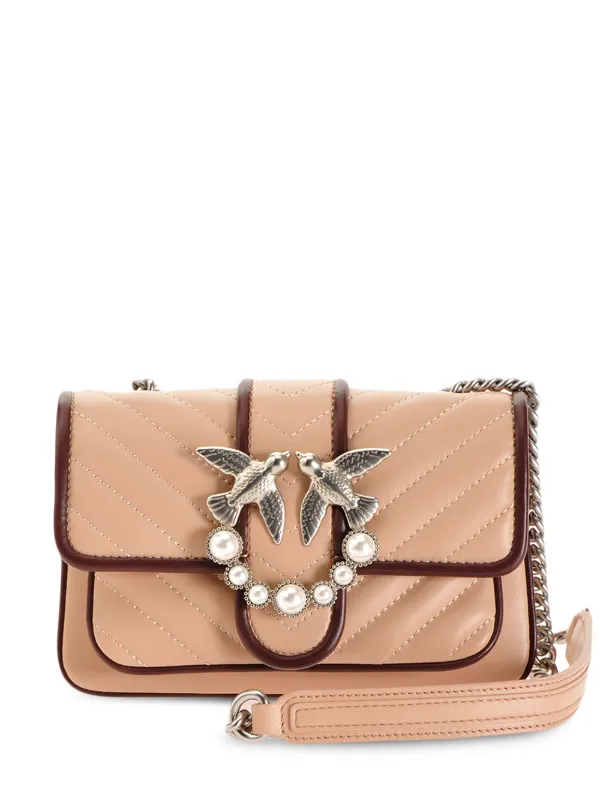 beige quilted crossbody bag