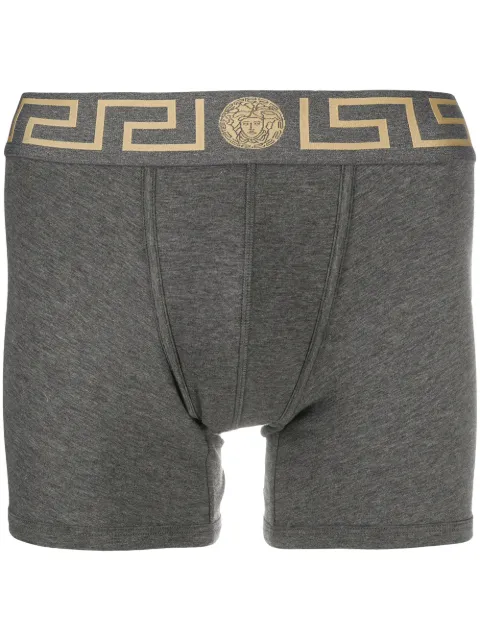Versace bóxer con ribete de Greca