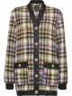 Image 1 of Pinko houndstooth sequin-embellished cardigan