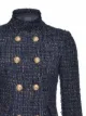 Pinko boucle double-breasted fitted jacket