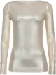 Image 1 of Pinko long sleeve metallic knit sweatshirt