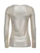 Image 2 of Pinko long sleeve metallic knit sweatshirt