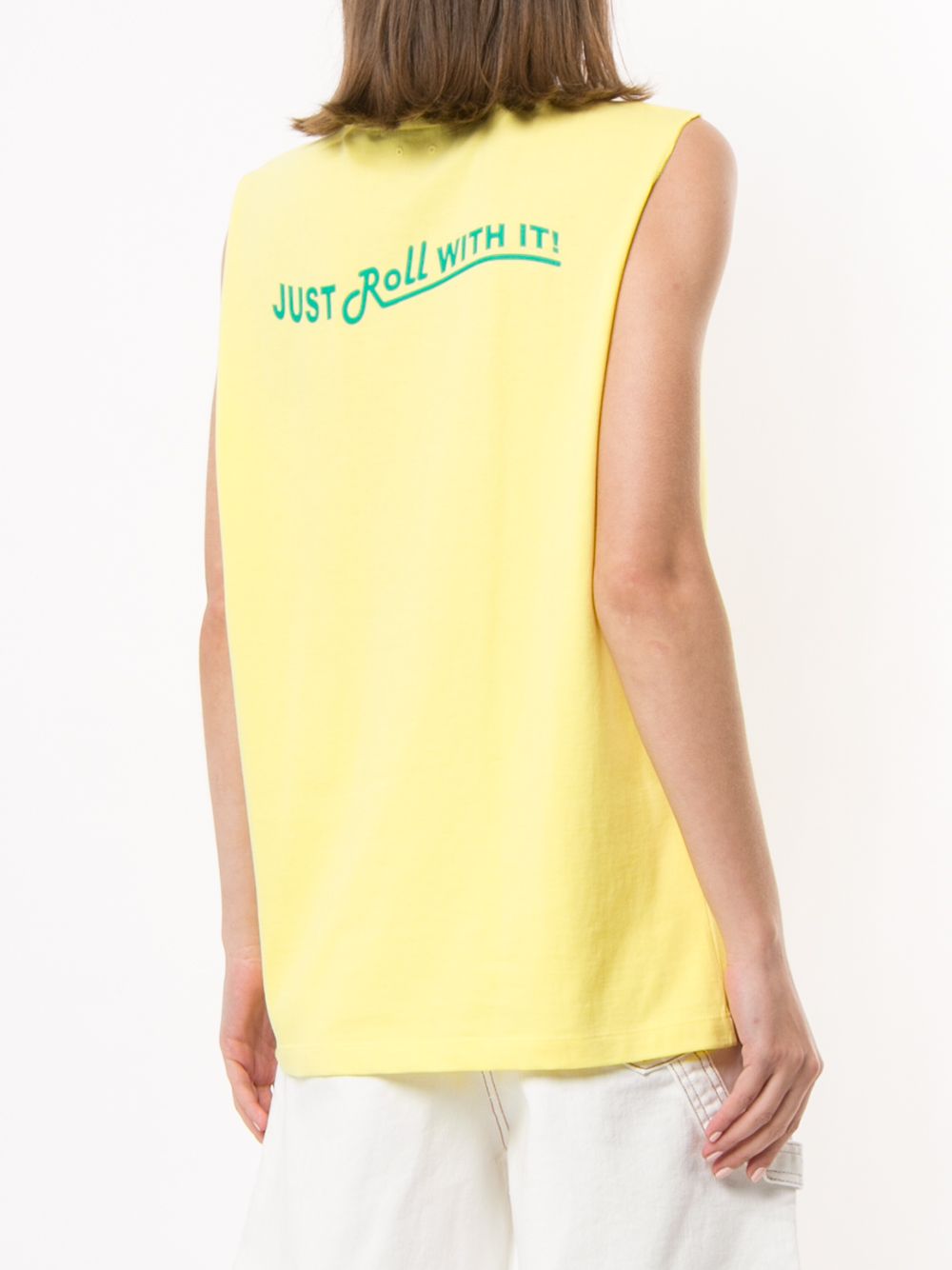 фото Sjyp sleeveless logo t-shirt