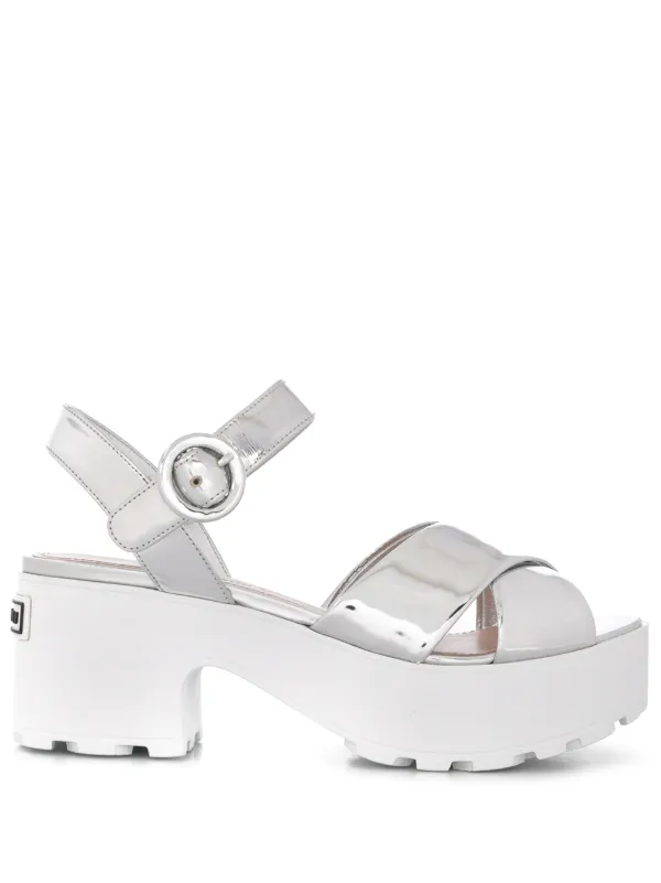 miu miu block heel sandal