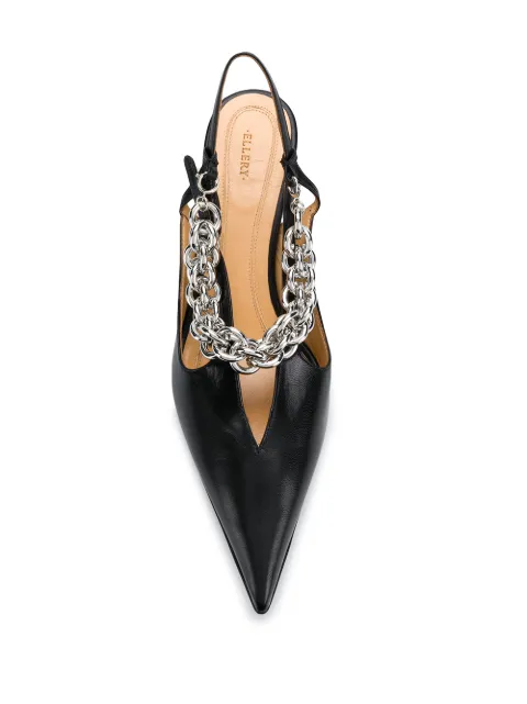 ellery leather slingback pumps