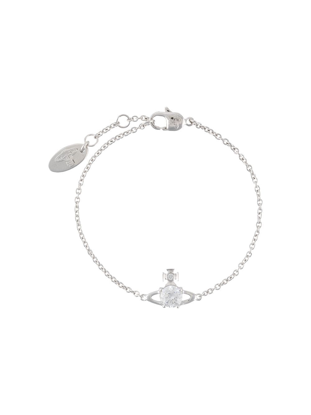 Vivienne Westwood Crystal Logo Charm Bracelet - Farfetch