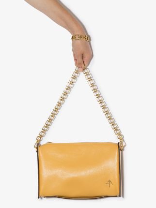 yellow Carmen leather shoulder bag展示图