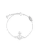 Image 1 of Vivienne Westwood embellished logo charm bracelet