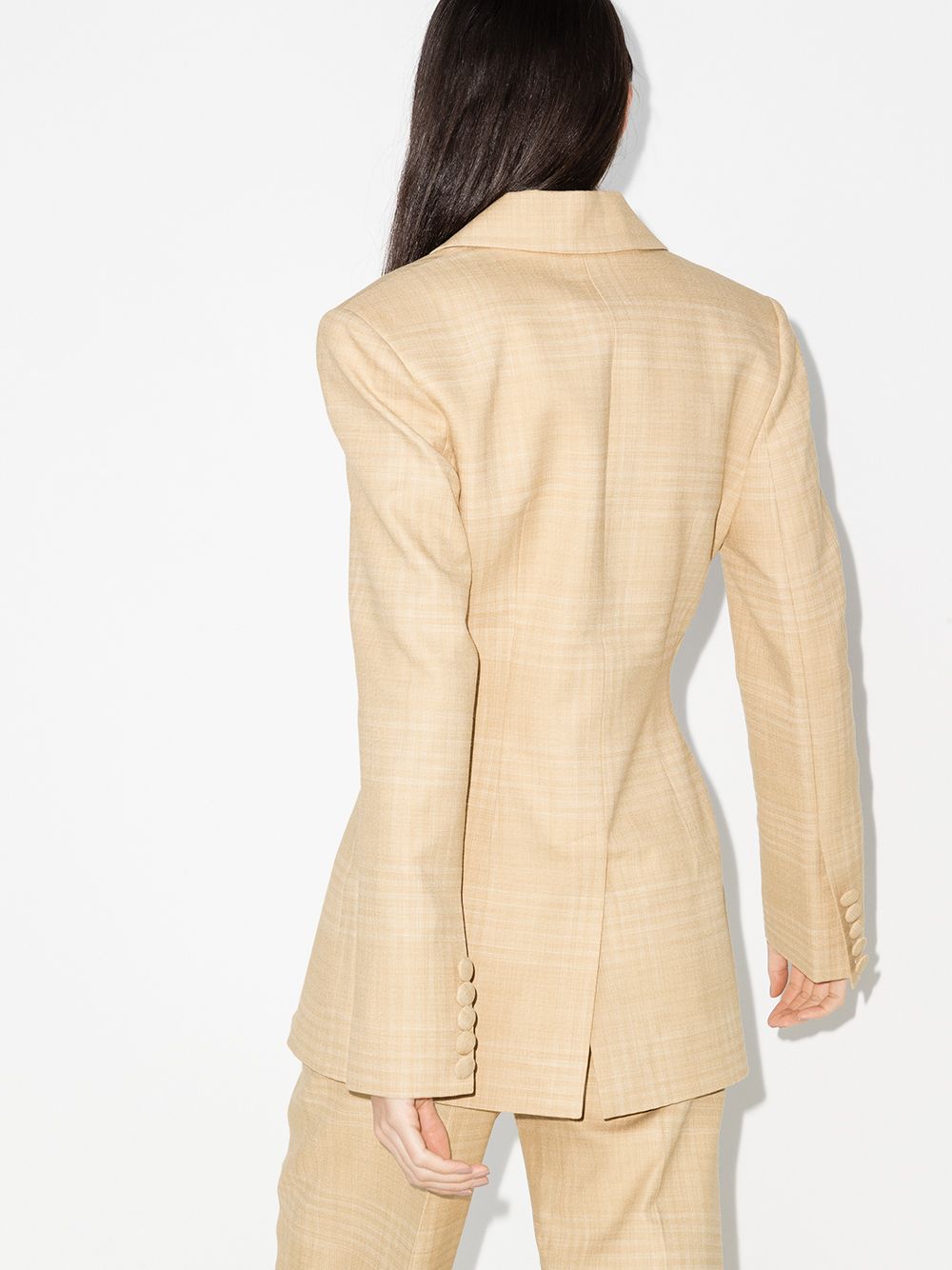 фото Aleksandre akhalkatsishvili cutout check suit jacket