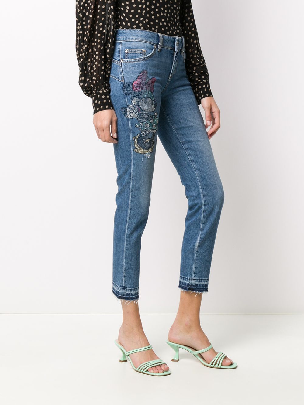 фото Liu jo rhinestone minnie jeans