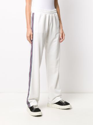 side stripe detail wide-leg track pants展示图