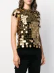 Paco Rabanne sequin chainmail T-shirt