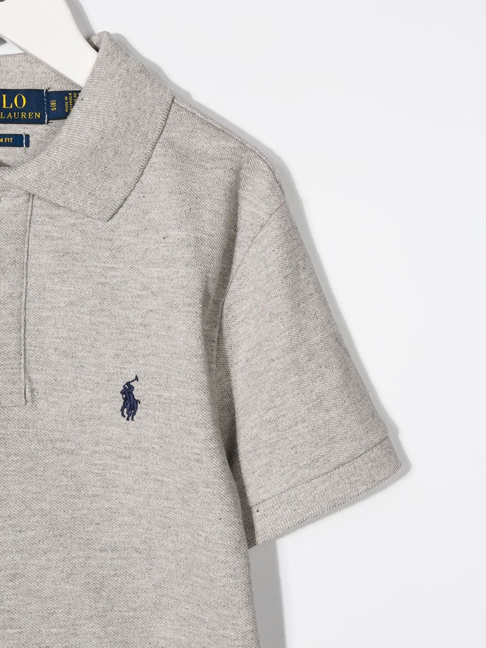 Ralph Lauren Kids Poloshirt met geborduurd logo Grijs