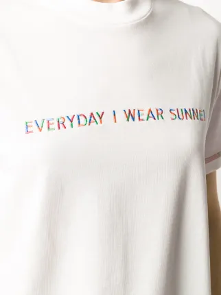 everyday I wear sunnei 刺绣T恤展示图