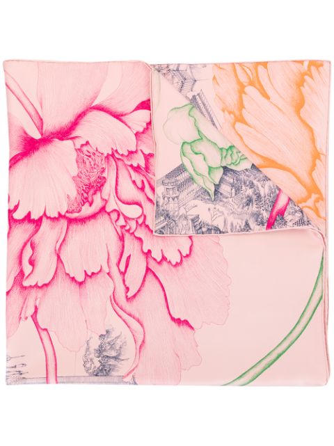 hermes peony scarf